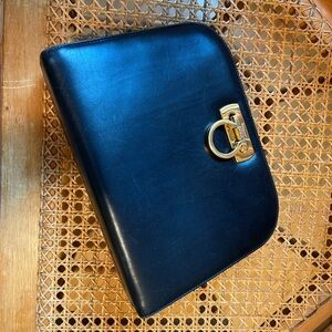 Salvatore Ferragamo Black Leather Bag
